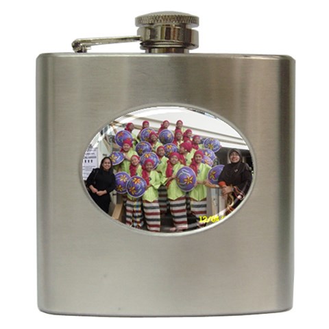 SDC10169 Hip Flask (6 oz) from ArtsNow.com Front