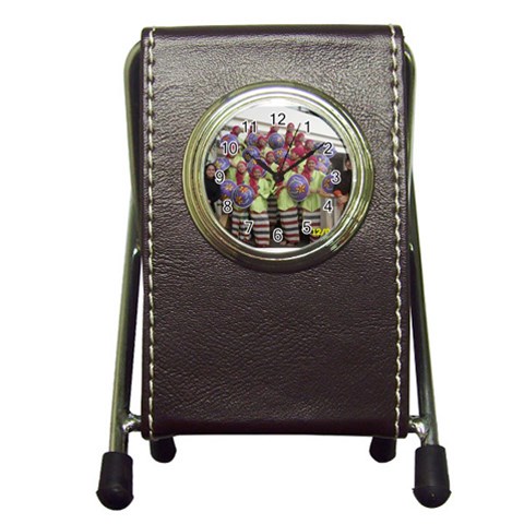 SDC10169 Pen Holder Desk Clock from ArtsNow.com Front