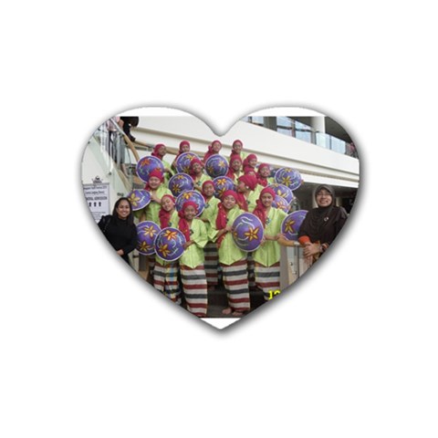 SDC10169 Rubber Coaster (Heart) from ArtsNow.com Front