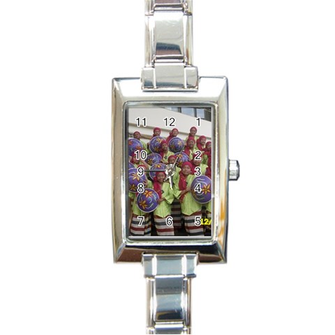 SDC10168 Rectangular Italian Charm Watch from ArtsNow.com Front