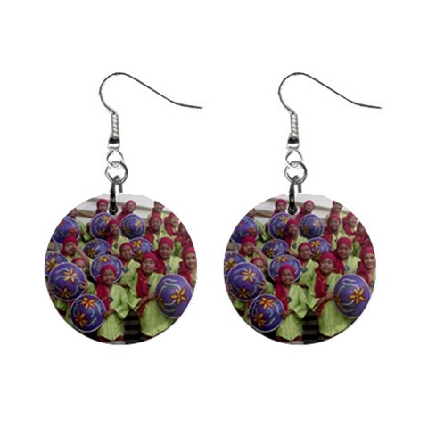 SDC10168 1  Button Earrings from ArtsNow.com Front