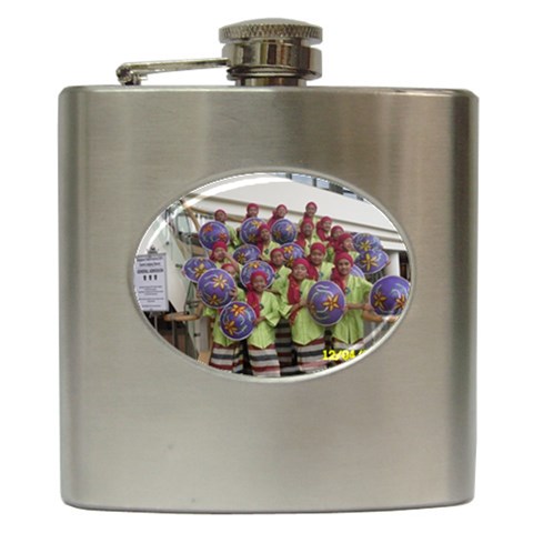 SDC10168 Hip Flask (6 oz) from ArtsNow.com Front