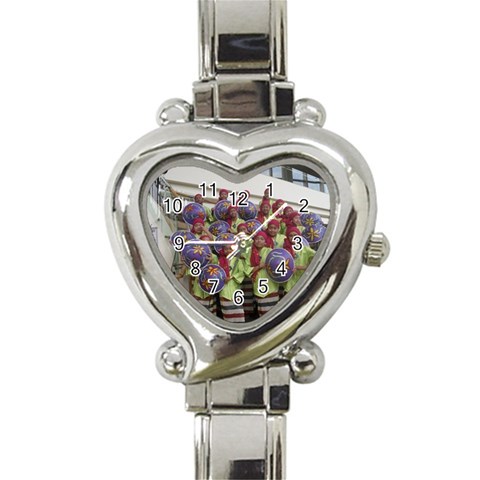 SDC10168 Heart Italian Charm Watch from ArtsNow.com Front