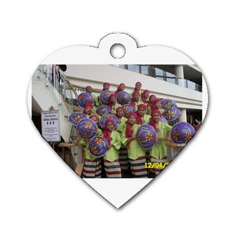 SDC10168 Dog Tag Heart (One Side) from ArtsNow.com Front