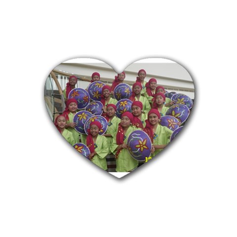 SDC10167 Rubber Coaster (Heart) from ArtsNow.com Front