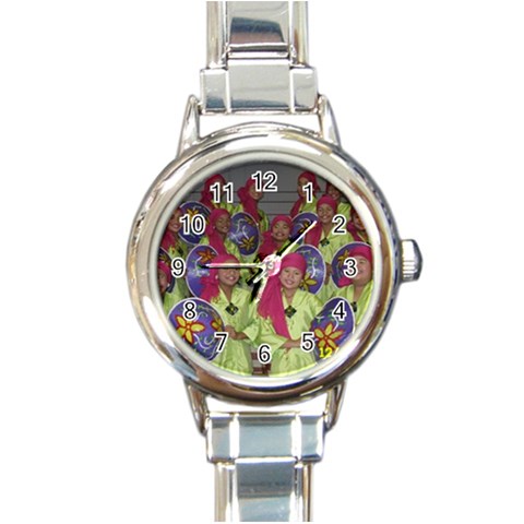 SDC10129 Round Italian Charm Watch from ArtsNow.com Front