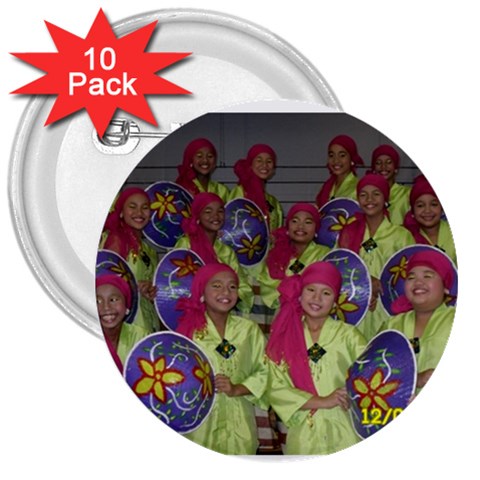 SDC10129 3  Button (10 pack) from ArtsNow.com Front