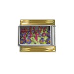 SDC10129 Gold Trim Italian Charm (9mm)