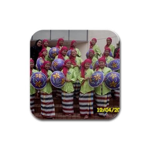 SDC10162 Rubber Square Coaster (4 pack) from ArtsNow.com Front