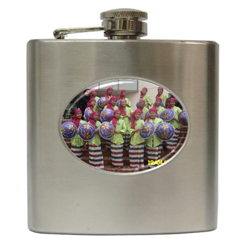 SDC10162 Hip Flask (6 oz) from ArtsNow.com Front