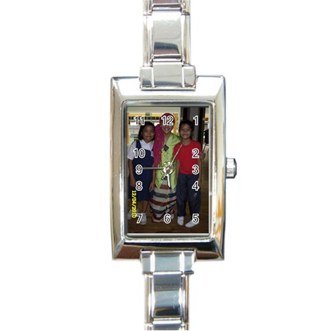 SDC10132 Rectangular Italian Charm Watch from ArtsNow.com Front