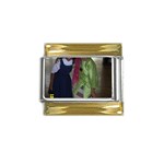 SDC10131 Gold Trim Italian Charm (9mm)
