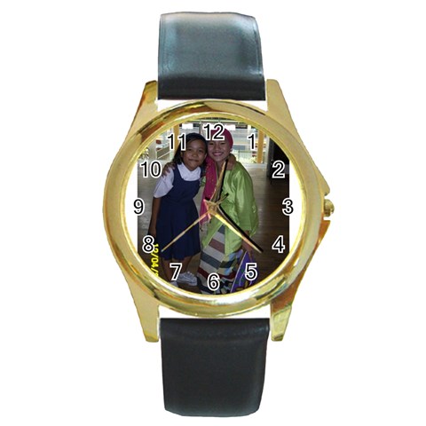 SDC10131 Round Gold Metal Watch from ArtsNow.com Front