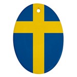 Swedish Flag Ornament (Oval)