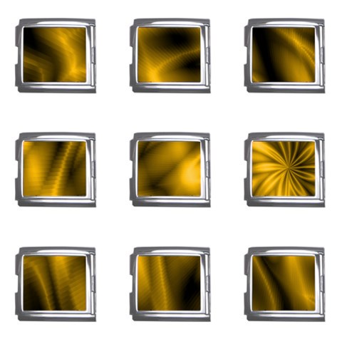 Golden Swirl Mega Link Italian Charm (9 pack) from ArtsNow.com Front