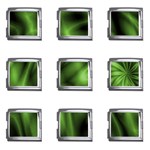 Green Swirl Mega Link Italian Charm (9 pack)