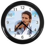 orlando_bloom_8 Wall Clock (Black)