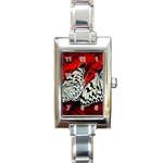 butterfly Rectangular Italian Charm Watch