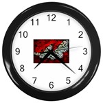 butterfly Wall Clock (Black)