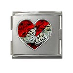 butterfly Mega Link Heart Italian Charm (18mm)