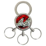 butterfly 3-Ring Key Chain
