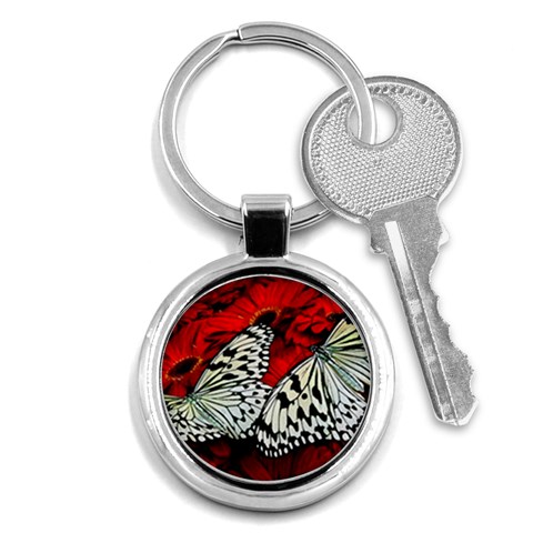 butterfly Key Chain (Round) from ArtsNow.com Front