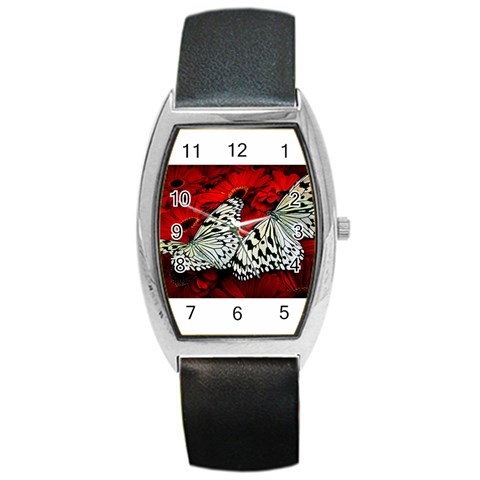 butterfly Barrel Style Metal Watch from ArtsNow.com Front