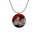 butterfly 1  Button Necklace