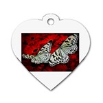 butterfly Dog Tag Heart (One Side)
