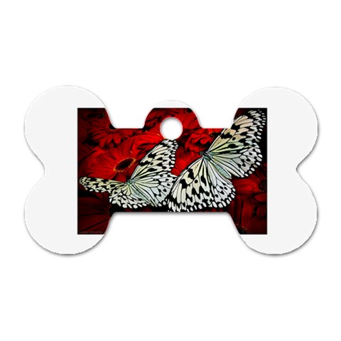 butterfly Dog Tag Bone (One Side) from ArtsNow.com Front