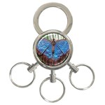 butterfly 3-Ring Key Chain