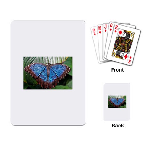 butterfly Playing Cards Single Design from ArtsNow.com Back