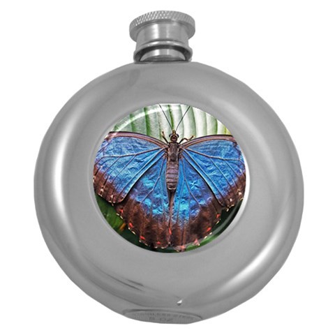 butterfly Hip Flask (5 oz) from ArtsNow.com Front