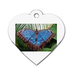 butterfly Dog Tag Heart (One Side)