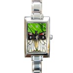 butterfly Rectangular Italian Charm Watch