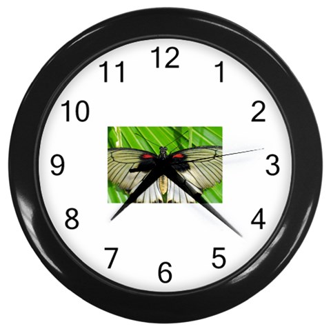 butterfly Wall Clock (Black) from ArtsNow.com Front