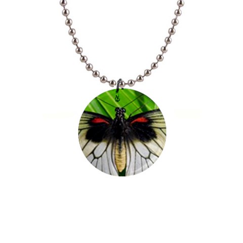 butterfly 1  Button Necklace from ArtsNow.com Front