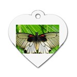 butterfly Dog Tag Heart (One Side)