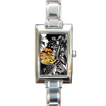butterfly Rectangular Italian Charm Watch