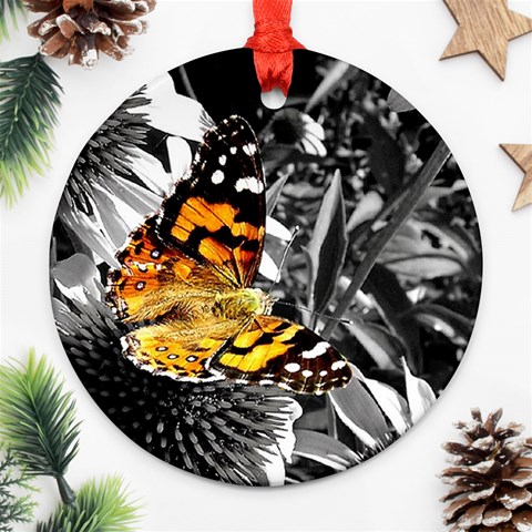 butterfly Ornament (Round) from ArtsNow.com Front