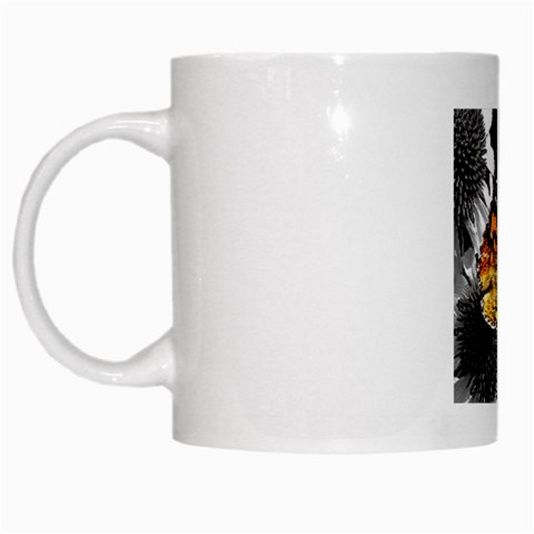 butterfly White Mug from ArtsNow.com Left