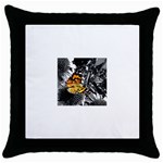 butterfly Throw Pillow Case (Black)