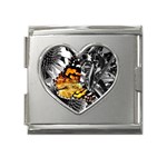 butterfly Mega Link Heart Italian Charm (18mm)