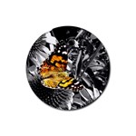 butterfly Rubber Round Coaster (4 pack)