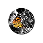 butterfly Magnet 3  (Round)