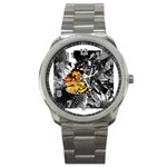 butterfly Sport Metal Watch
