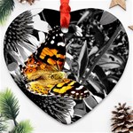 butterfly Heart Ornament (Two Sides)