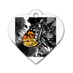 butterfly Dog Tag Heart (One Side)