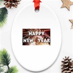 happy-new-year Ornament (Oval)