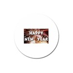 happy-new-year Magnet 3  (Round)